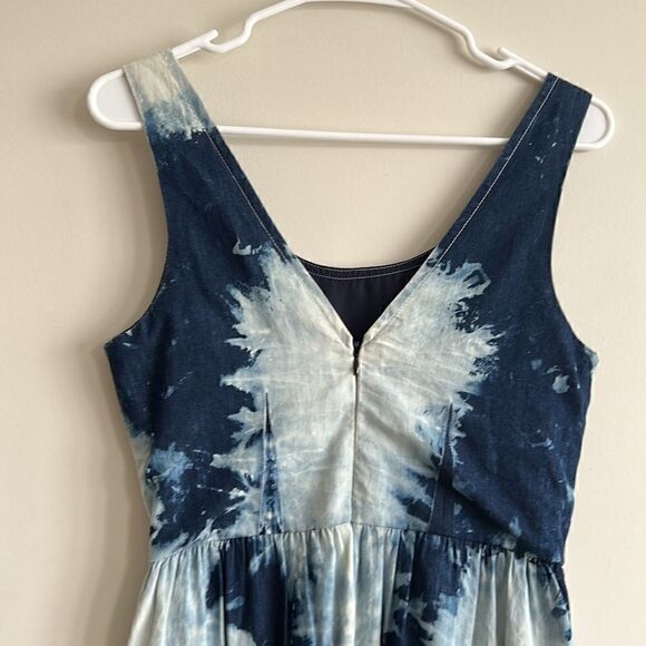 American Eagle Outfitters Tie Dye Denim Dress - Picture 8 of 9